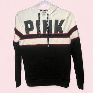 Victoria's Secret PINK black and white hoodie